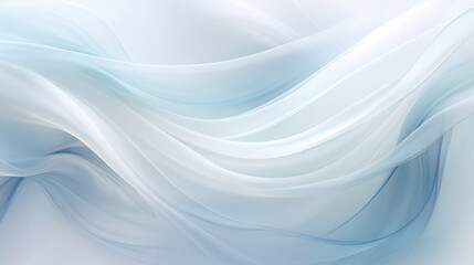 Fototapeta premium Abstract shiny white silk curved shape. Background.