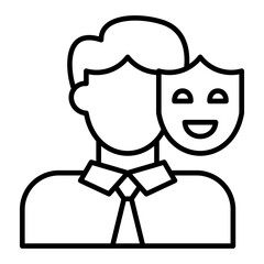   Pretend line icon