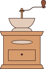 Vintage Coffee Grinder Icon