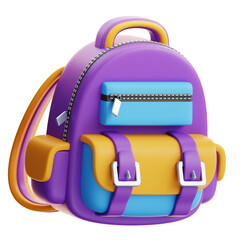 school bag isolated on white background