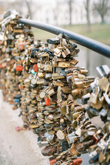 Love Lock Bridge in Riga, Latvia