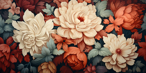 Vintage Floral Desktop Wallpaper Image .