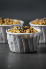 Cake anthill in a paper napkin