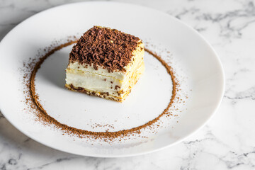 Swiss dessert on a plate