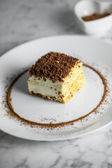 Swiss dessert on a plate