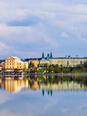 Fototapeta premium View of the city Ternopil 