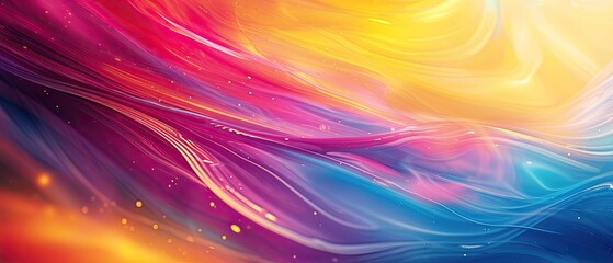 Fototapeta premium Abstract minimal curvy wavy networking background. Colorful abstract background with gradient wave design