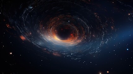 Abstract Beautiful Stunning Dreamy Background Wallpaper Template of a Wormhole Swirling in Nebula Time Travel Concept Stardust Space Galaxy Universe Milky Way Night Sky Fantasy Colorful Tone 16:9