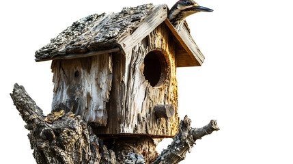 Woodpecker House Isolated on a transparent background - Powered by Adobe