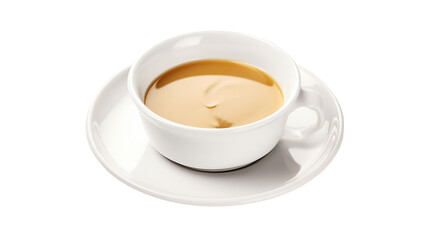 Small White Cup of Worcestershire Sauce on a transparent background