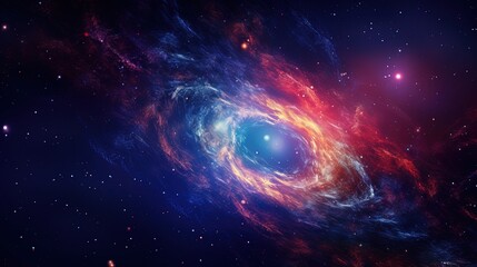Fototapeta na wymiar Abstract Beautiful Stunning Dreamy Background Wallpaper Template of a Wormhole Swirling in Nebula Time Travel Concept Stardust Space Galaxy Universe Milky Way Night Sky Fantasy Colorful Tone 16:9