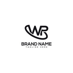 Abstract letter WP PW company Logo Design vector. Initials Business logo.