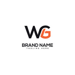 Abstract letter WG GW company Logo Design vector. Initials Business logo.