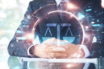 Business person in formal wear signing contract. Legal agreement