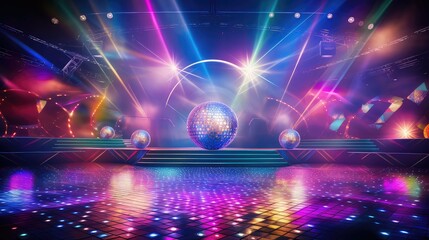 music stage party background illustration dance celebration, entertainment crowd, atmosphere event...