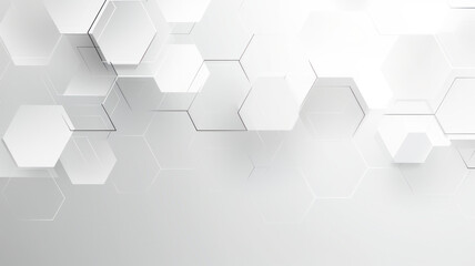 Abstract hexagon background. Technology polygonal design. Digital futuristic minimalism