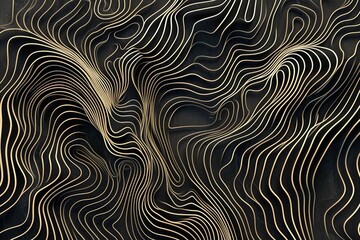Abstract organic lines as panorama wallpaper background