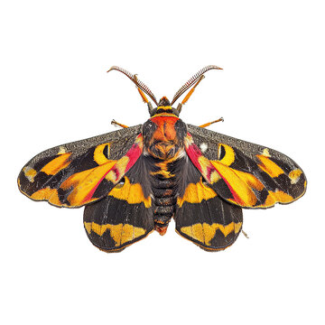 Bella moth isolate on transparent background.