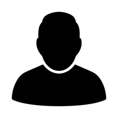 User icon vector. Profile symbol in trendy flat style. Profile vector icon illustration isolated on white background