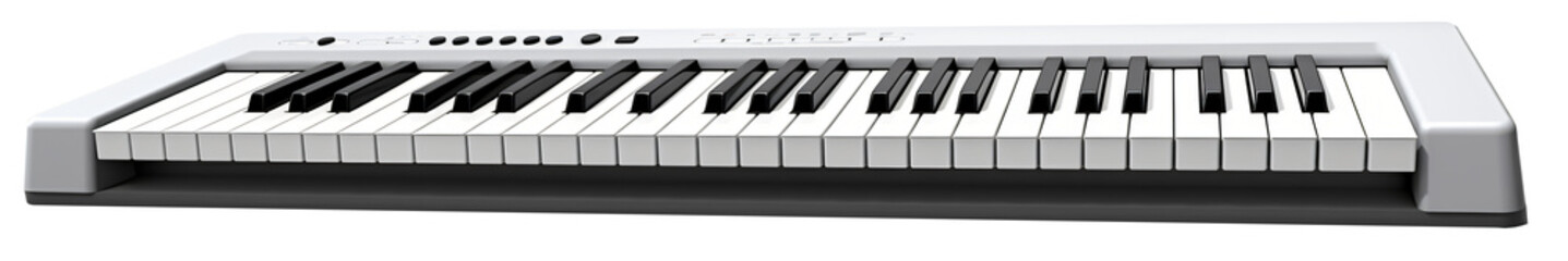 Naklejka premium Keyboardl, piano, isolated on the transparent background PNG.