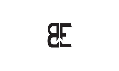 BE, EB, E, B Abstract Letters Logo Monogram