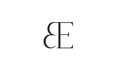 BE, EB, E, B Abstract Letters Logo Monogram