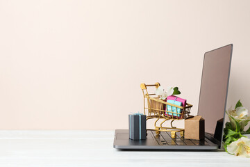 Concept of spring shopping and season sale