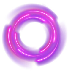 Pink Neon Spiral Frame