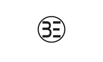 BE, EB, E, B Abstract Letters Logo Monogram