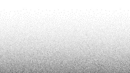 Gradient noise background. Halftone pattern made of grains and stipple. Vector illustration.