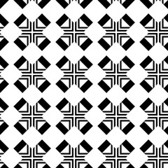 Black geometric pattern seamless