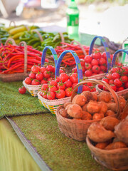 Fototapeta na wymiar strawberry at the market