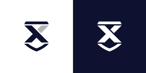 The security X logo design is bold and strong - obrazy, fototapety, plakaty