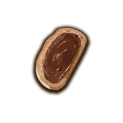 tartine de pâte a tartiner
petit déjeuner