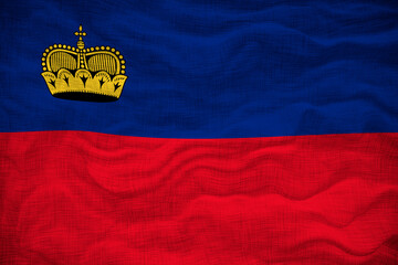 National flag  of Liechtenstein. Background  with flag  of Liechtenstein - obrazy, fototapety, plakaty