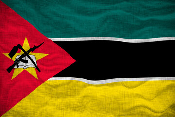 National flag  of Mozambique. Background  with flag  of Mozambique