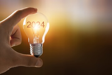 The concept of 2024 new year innovative ideas