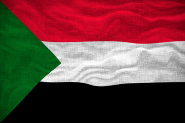 National flag  of Sudan. Background  with flag  of Sudan