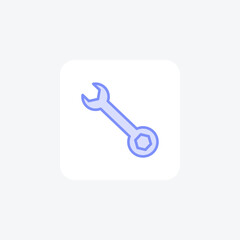 Spanner color outline icon , vector, pixel perfect, illustrator file