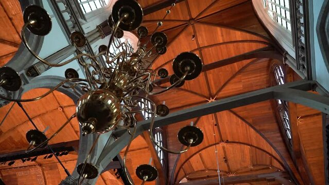 Chandelier in The Oude Kerk (English: Old Church), Amsterdam's oldest building