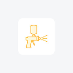 Paint Sprayer color outline icon , vector, pixel perfect, illustrator file