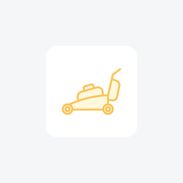 recommend clip art: Lawn Mower color outline icon , vector, pixel perfect, illustrator file
