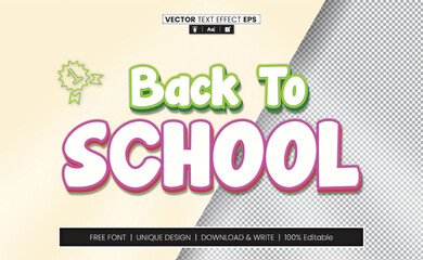 Back To School Text Effect