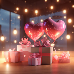 romantic heart, gift, valentine
