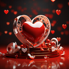 romantic heart, gift, valentine