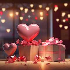 romantic heart, gift, valentine