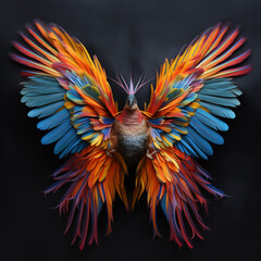 chicken wing, chicken colorful wing