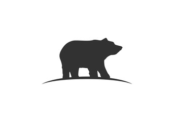 bear vector icon logo illustration white background