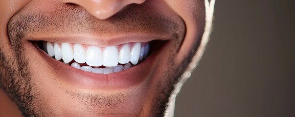 White smile of young man showing healthy tooth and mouth dentistry in dental care background happy face with clean whitening cheerful beauty laughter perfect fresh oral health handsome guy in clinic