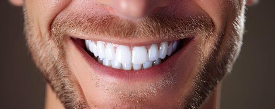 White smile of young man showing healthy tooth and mouth dentistry in dental care background happy face with clean whitening cheerful beauty laughter perfect fresh oral health handsome guy in clinic